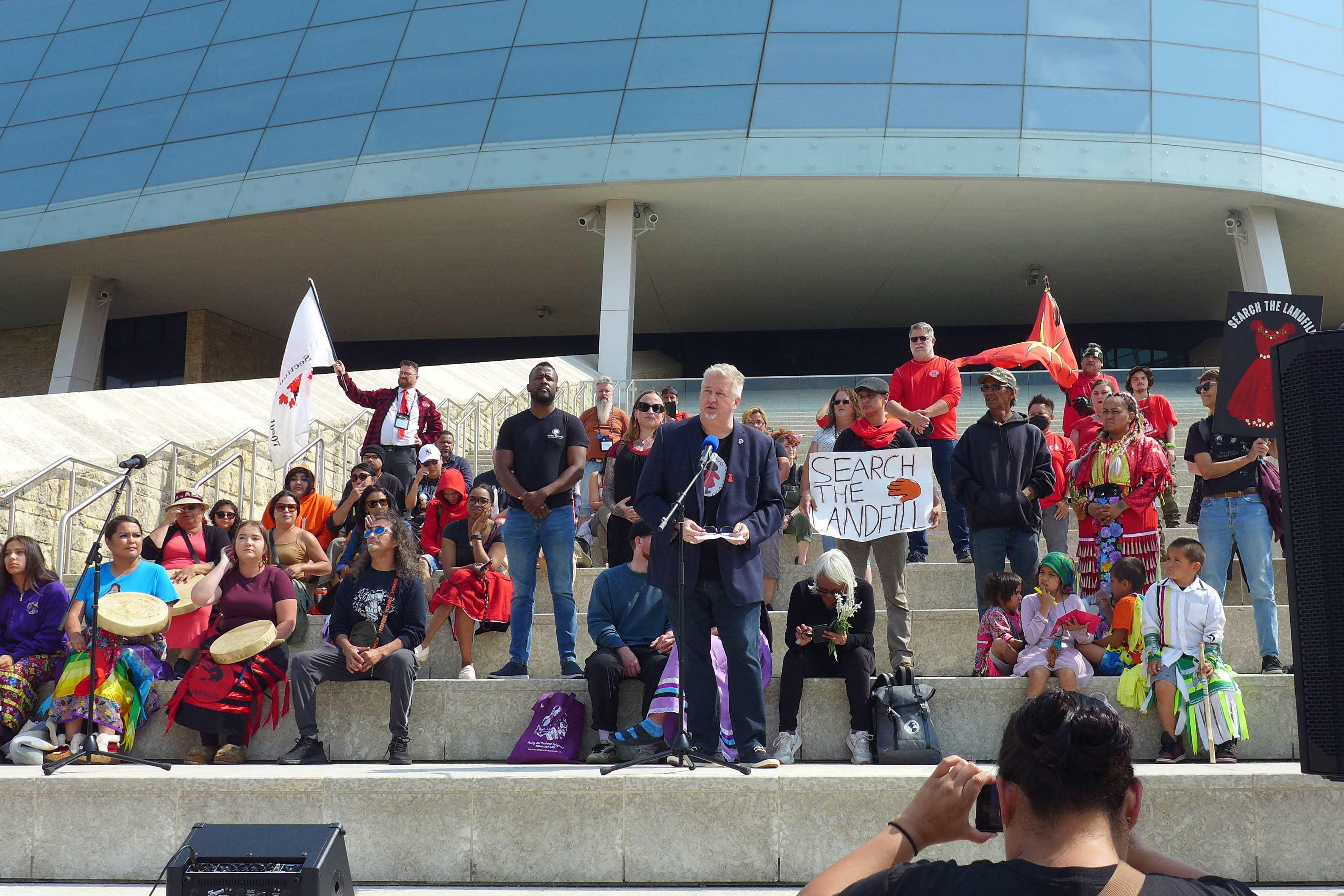 Marc Brière addressed those gathered