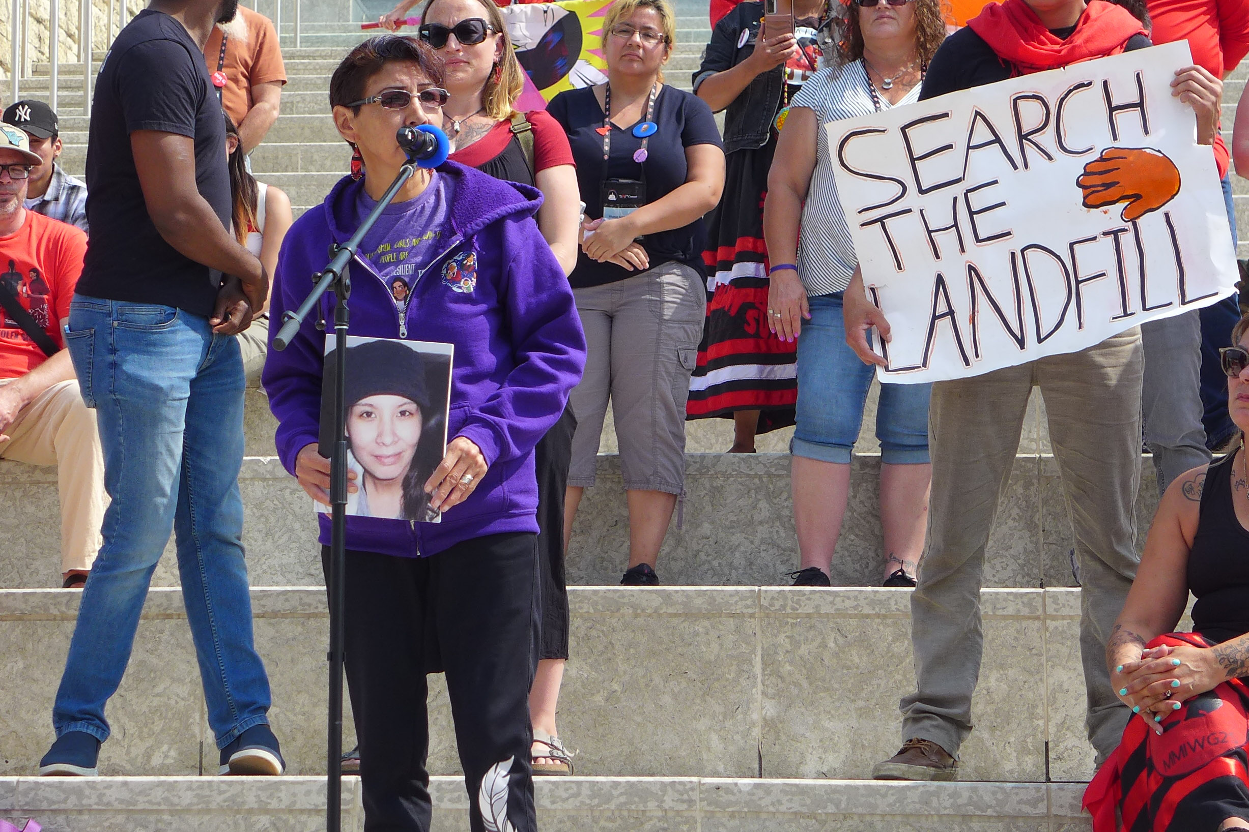 Woman who lost a relative