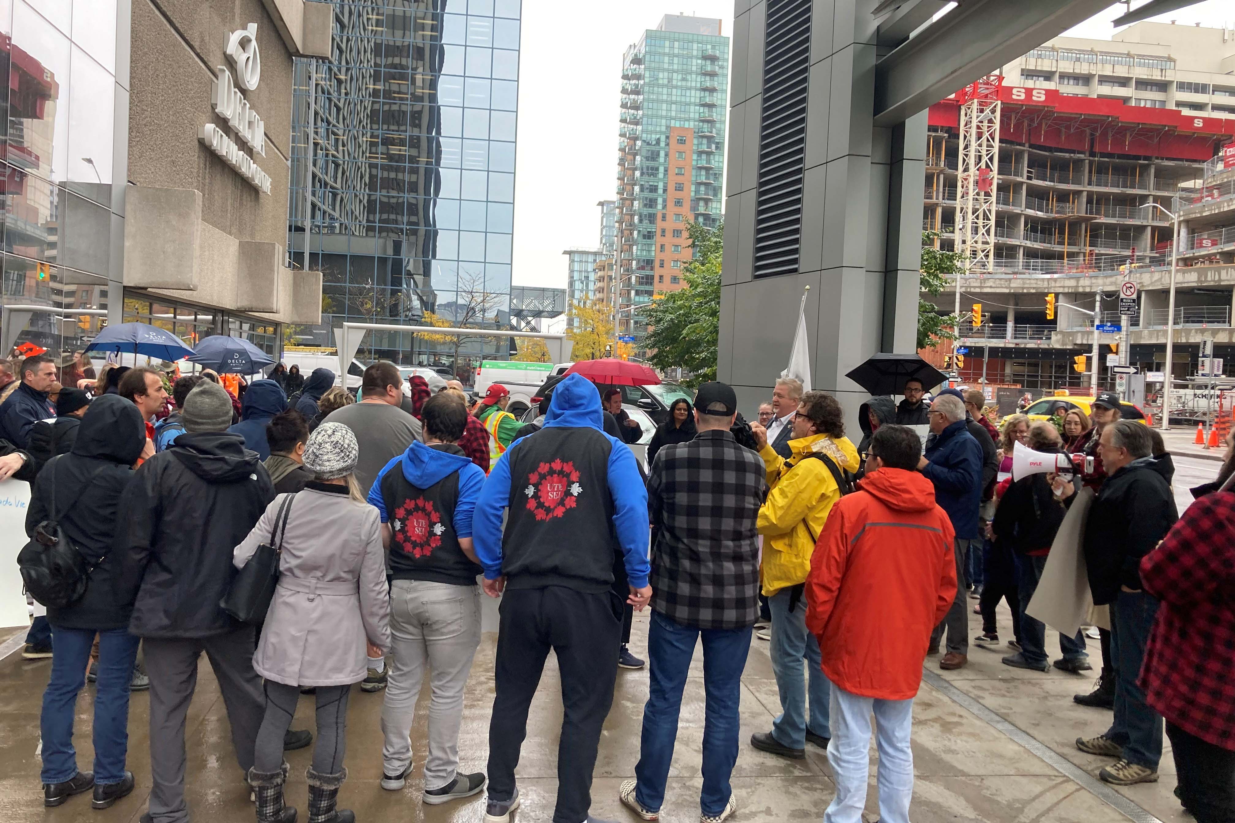Canada Life Demonstration in Ottawa