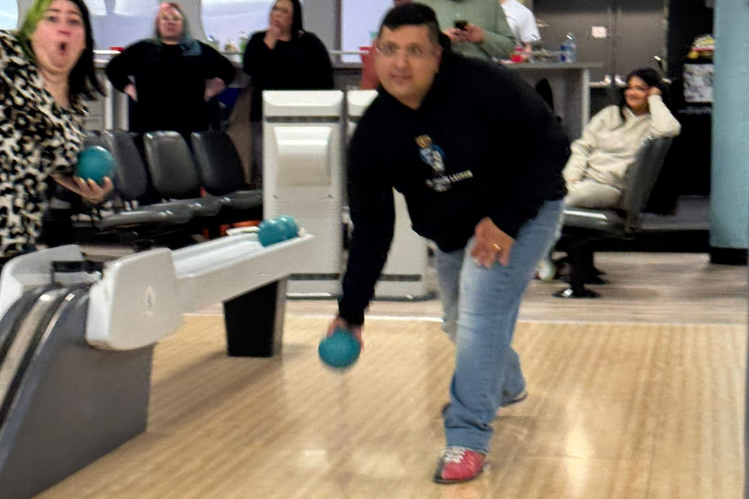 participants bowling