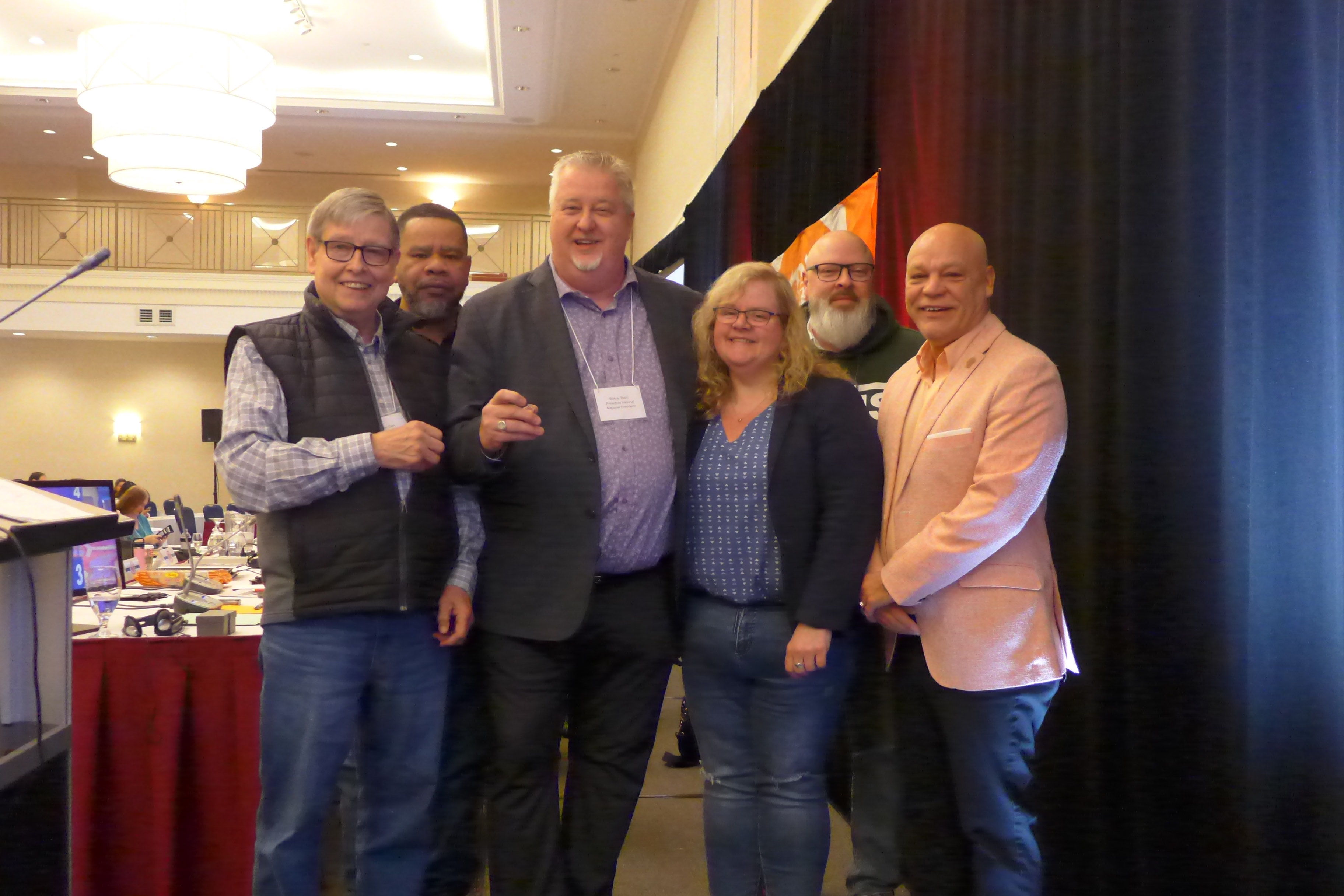 Marc Brière receives a 20 year pin