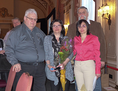 Denis Lalancette, Lina Zoobi, Dounia Chahla and Robert Campbell