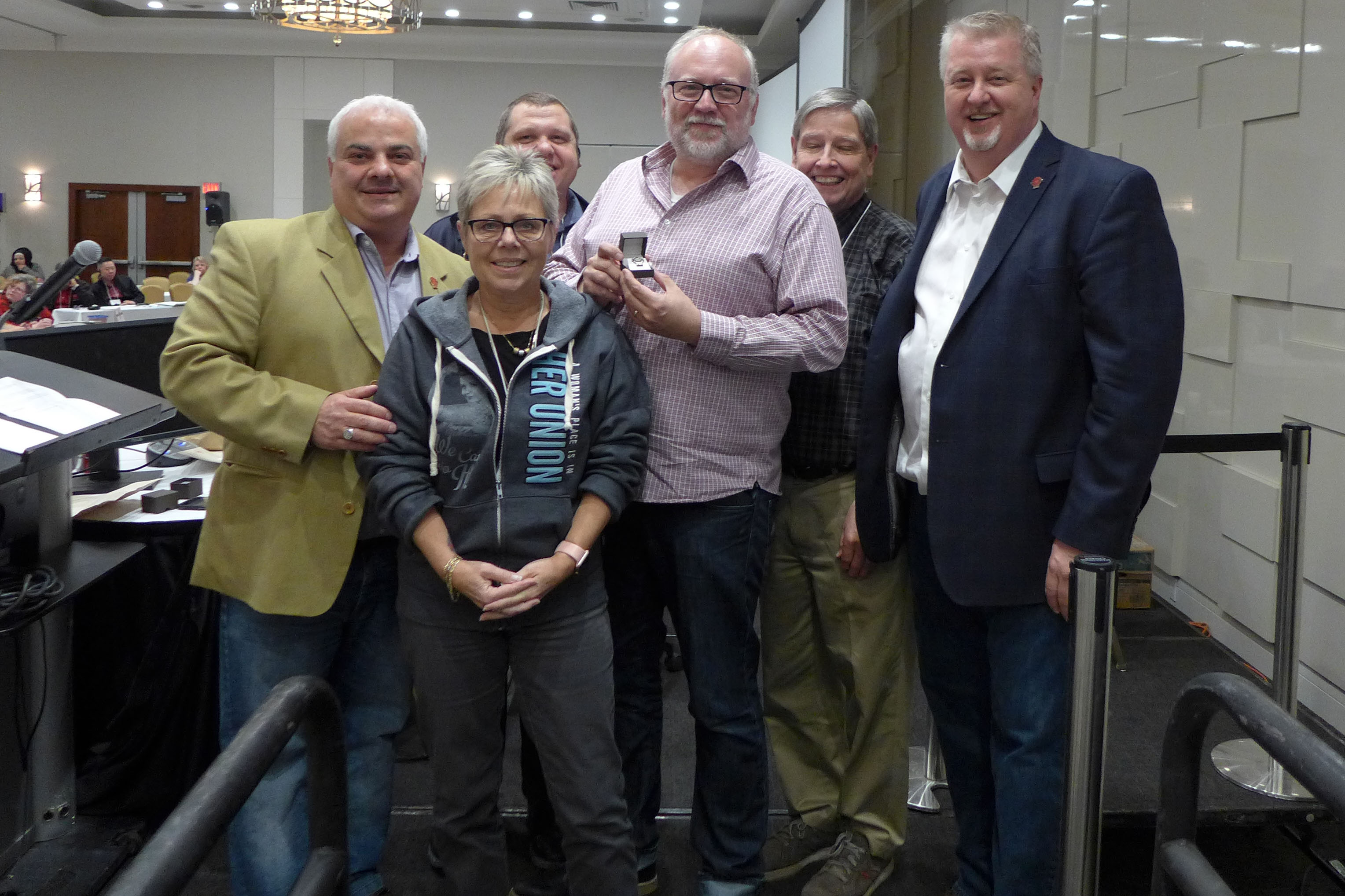 Jamie vanSydenborgh receives his 25 year pin