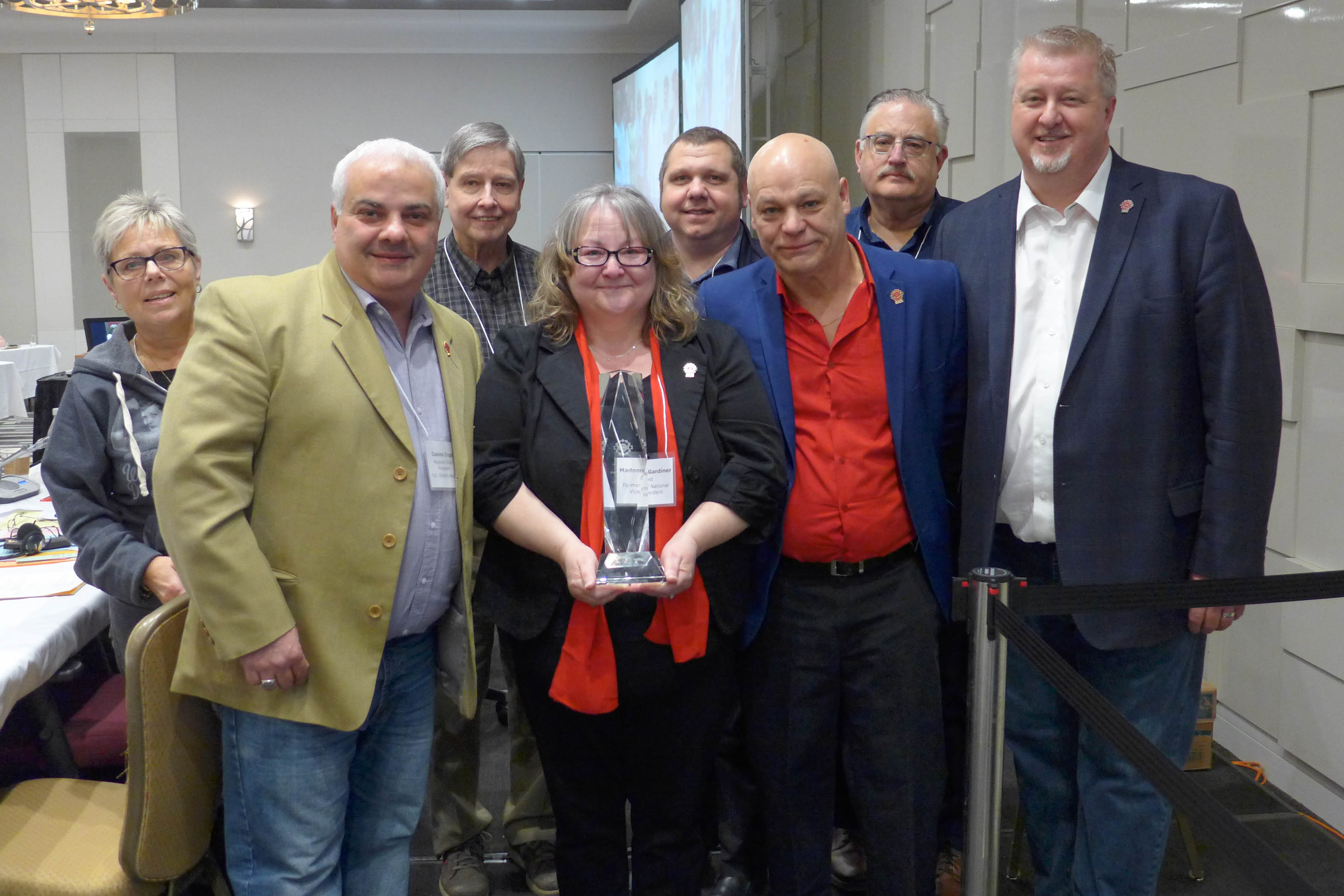 Madonna Gardiner receives a Life Membership Award