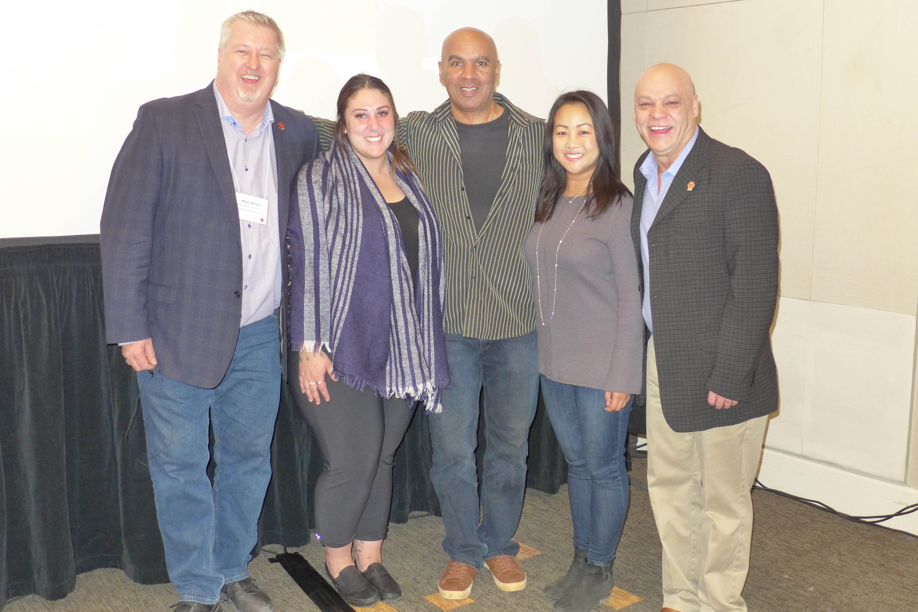 Marc Brière, Yasmeen Zekry, Major Ed Smith, Monica Chow, Doug Gaetz
