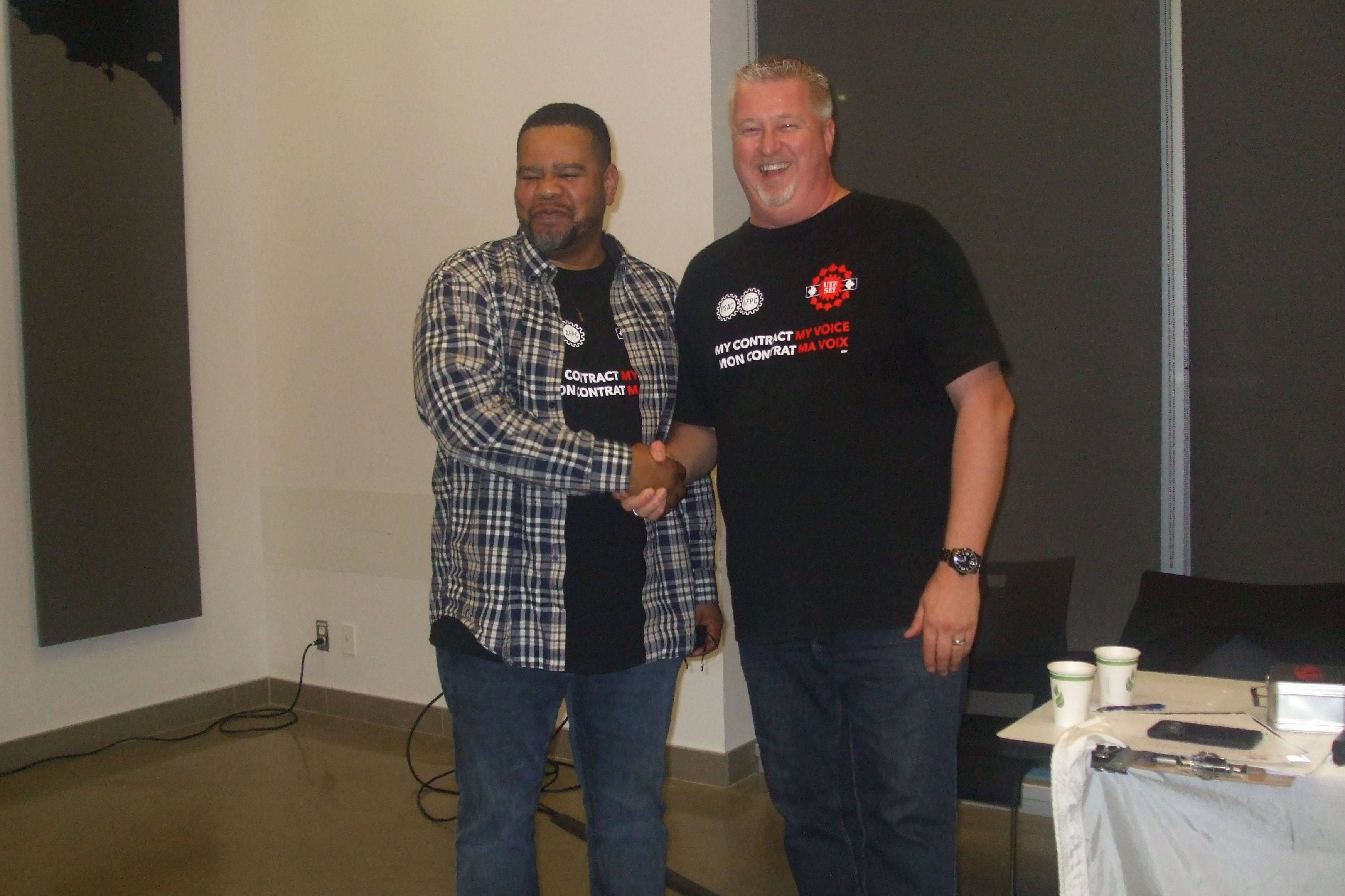 Marc Brière and Eddy Aristil