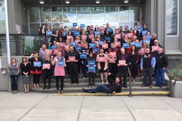 a wave of black and red