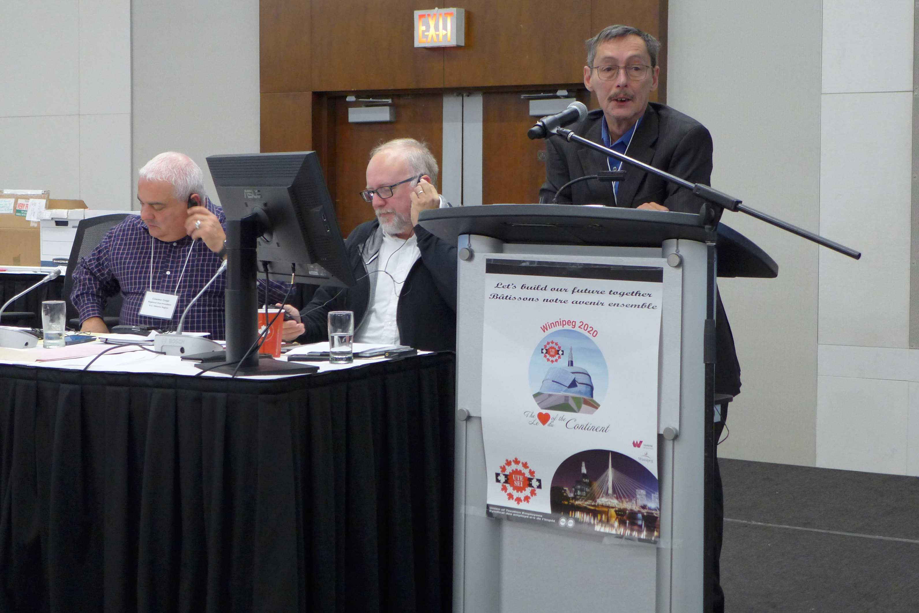 André Michaud, member of the Political Action Committee