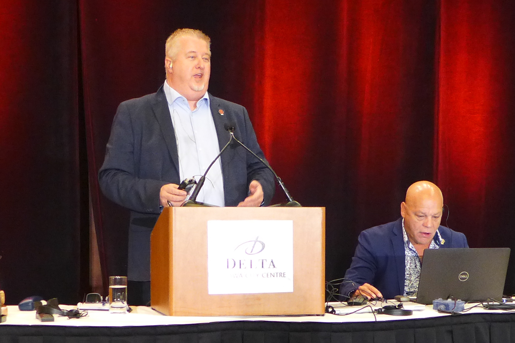 National President Marc Brière, 1st VP Doug Gaetz