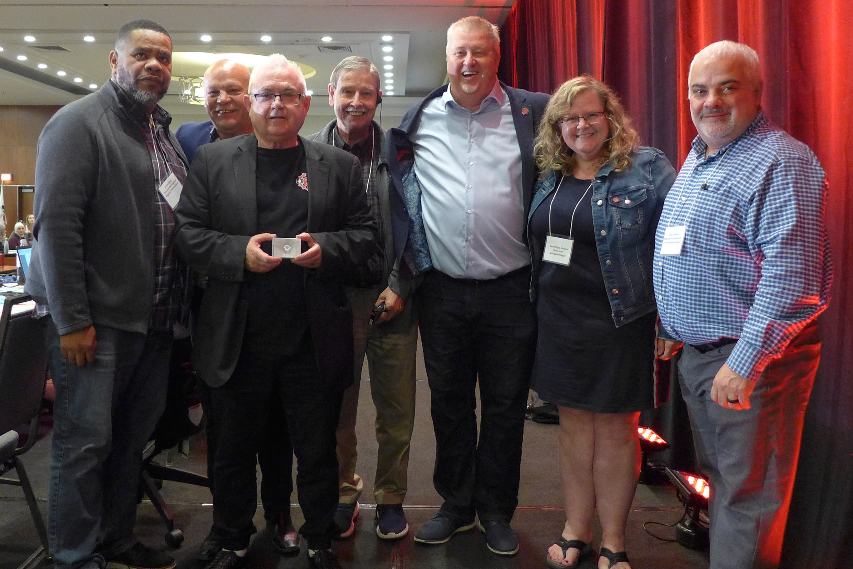 Henri Bégin receives his 30 year pin