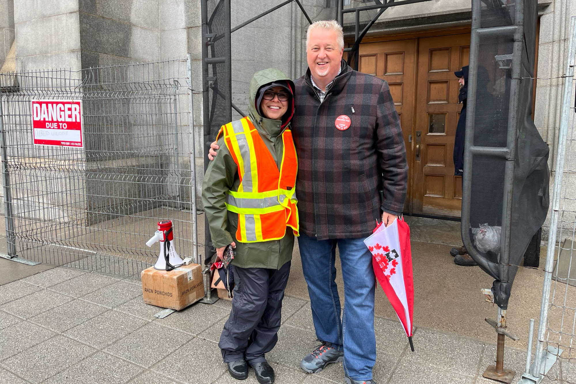 Marc Brière, National President in front of the Connaught Building