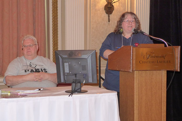 Denis Lalancette, RVP Québec; Madonna Gardiner, 2nd National Vice-President 