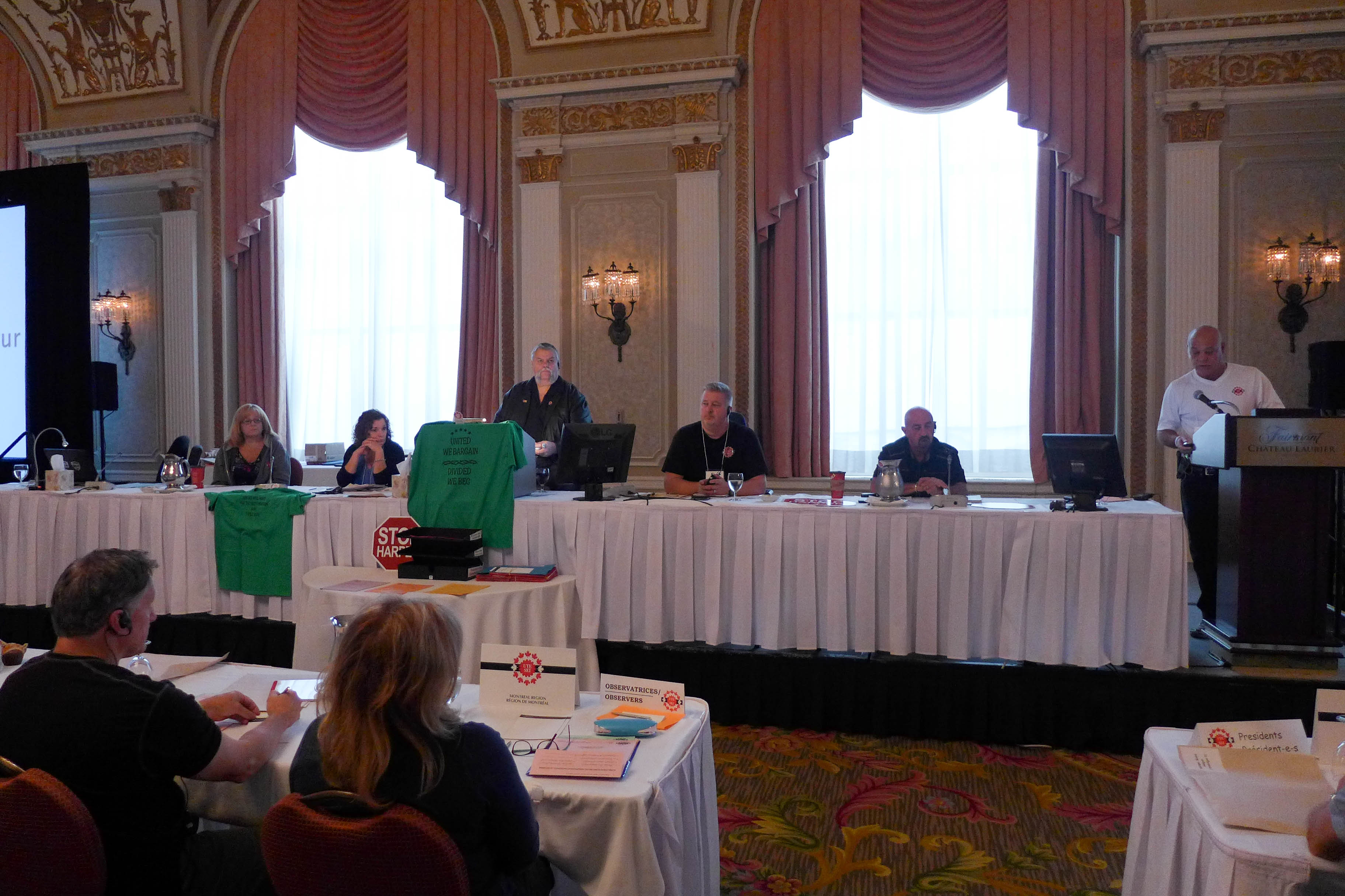 Health and Safety Committee giving a presentation on Harassment and Violence in the Workplace