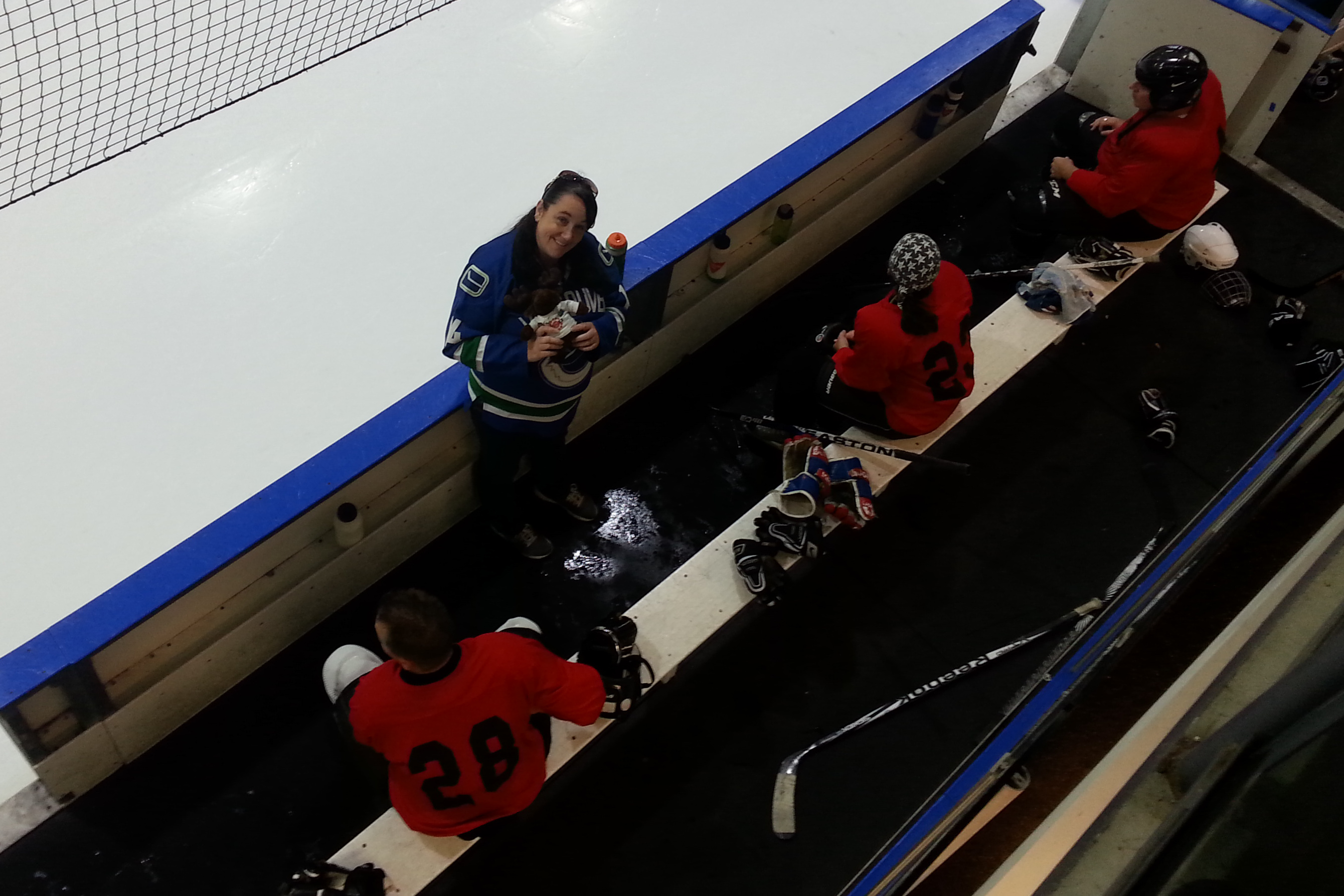 Unfortunately the referee kicked him out of the game early.