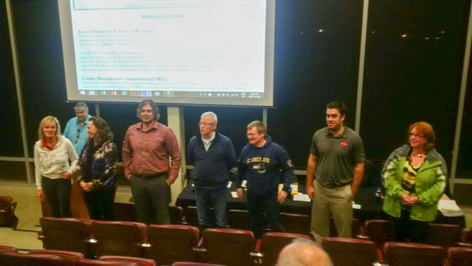 Swearing in the new executive