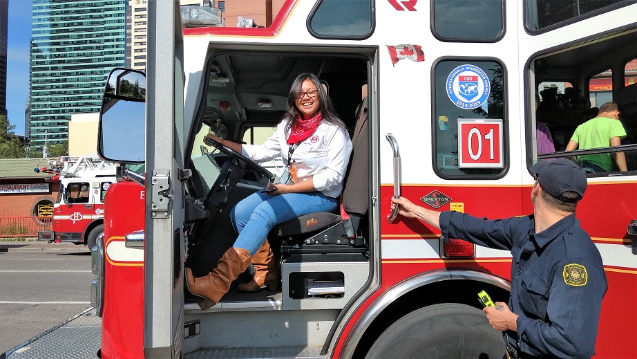 Can we trust Bev with a fire truck?! 