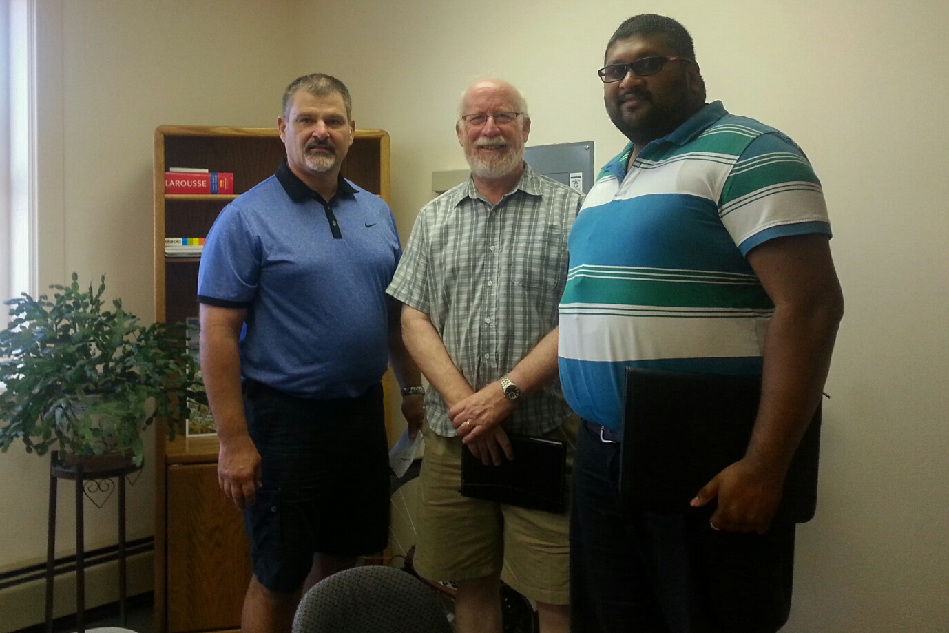 Local president - Derek Johannson, MP Richard Cannings, Local VP - Shiv Reddy