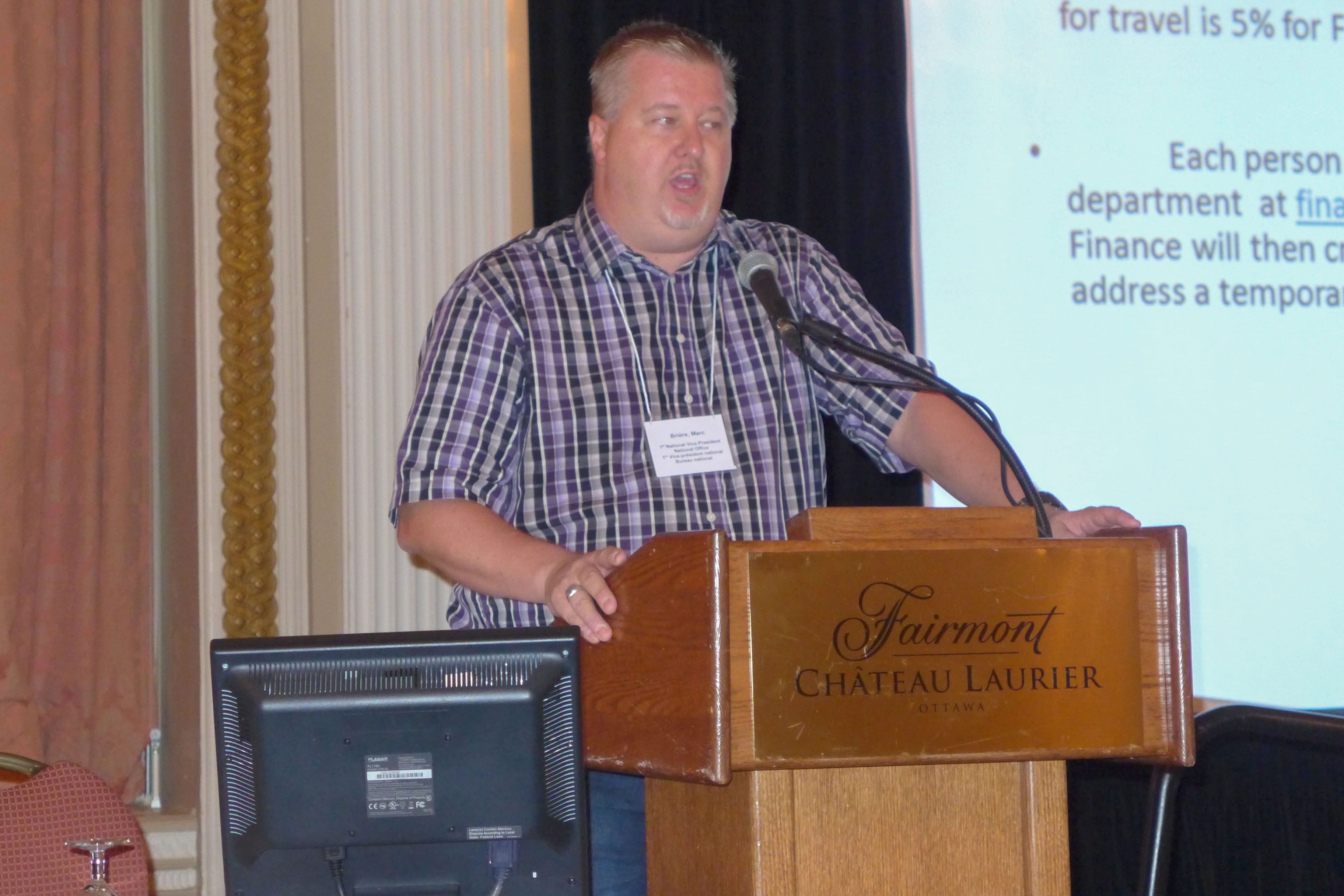 Marc Brière, 1ier vice-président national