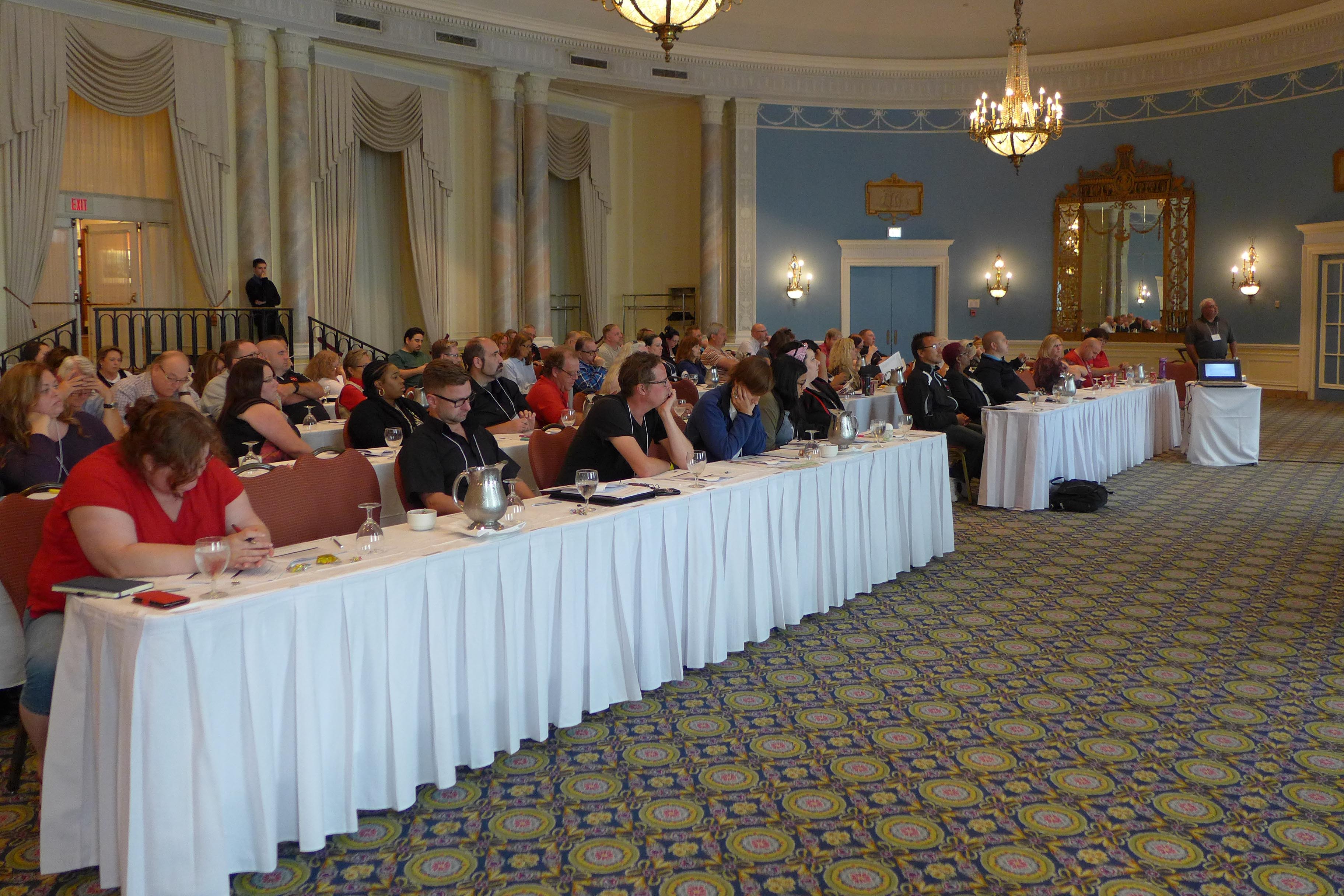 Les participant-e-s au cours d'une session de formation