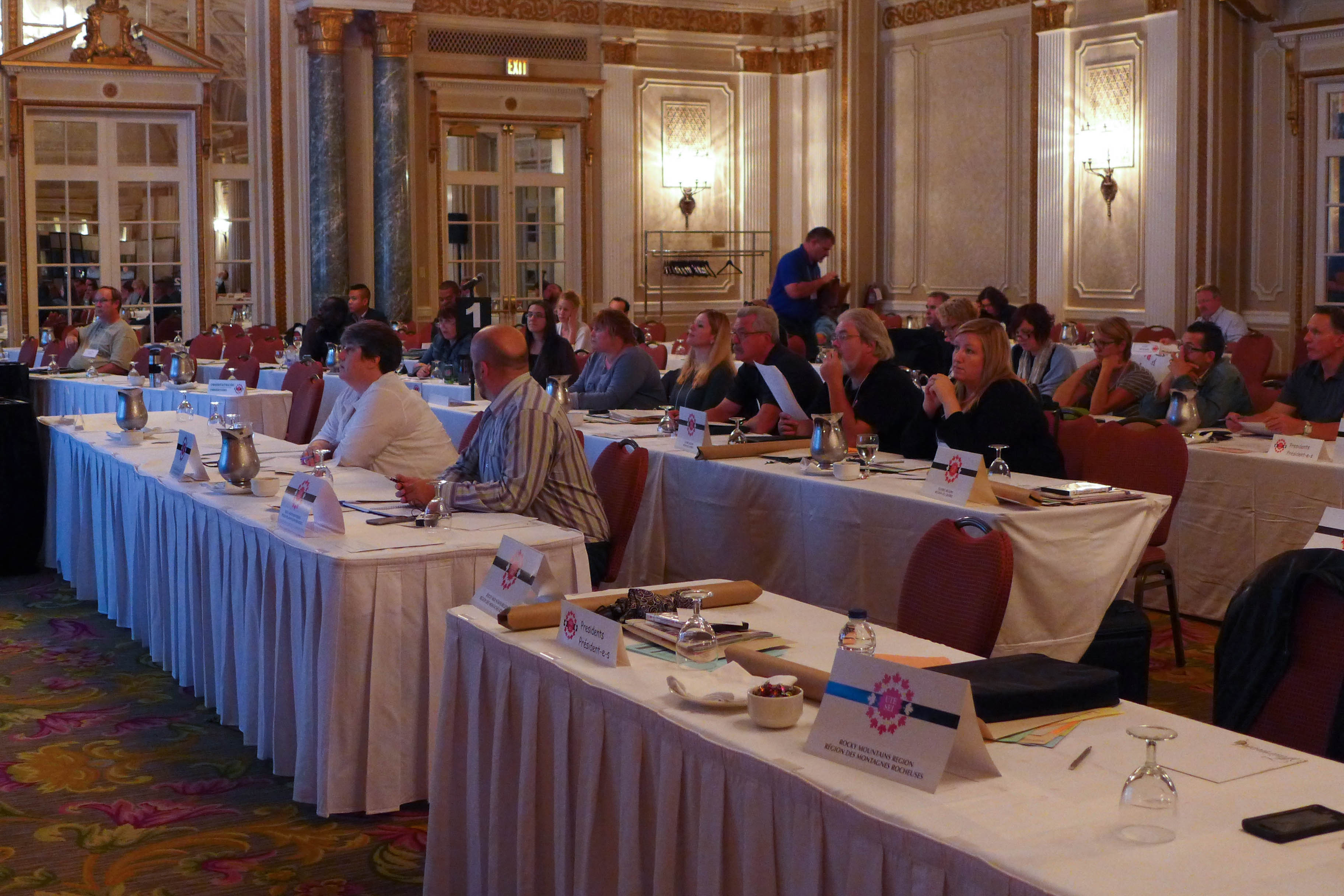 Les participant-e-s au cours d'une session de formation