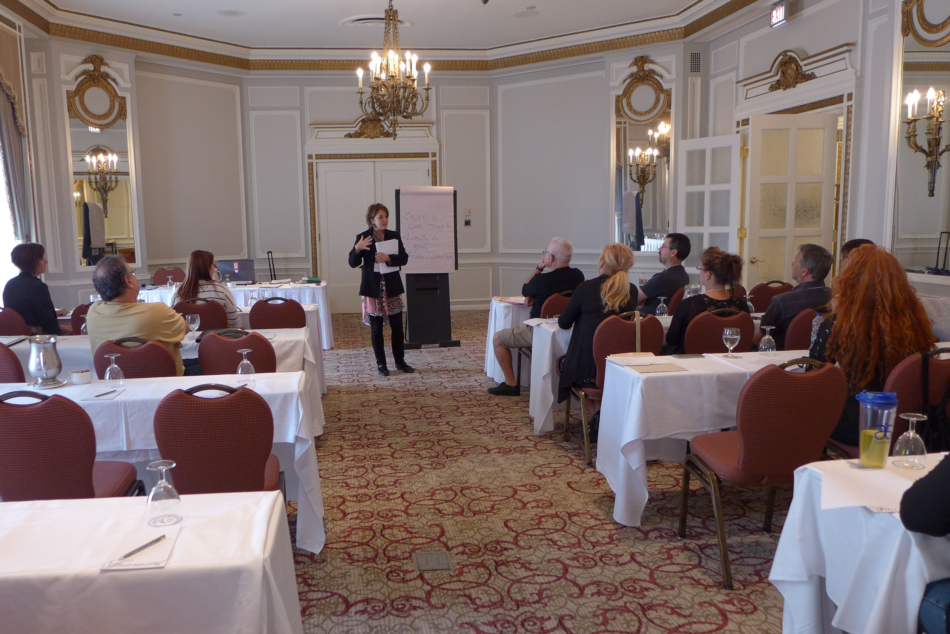 Les participant-e-s au cours d'une session de formation