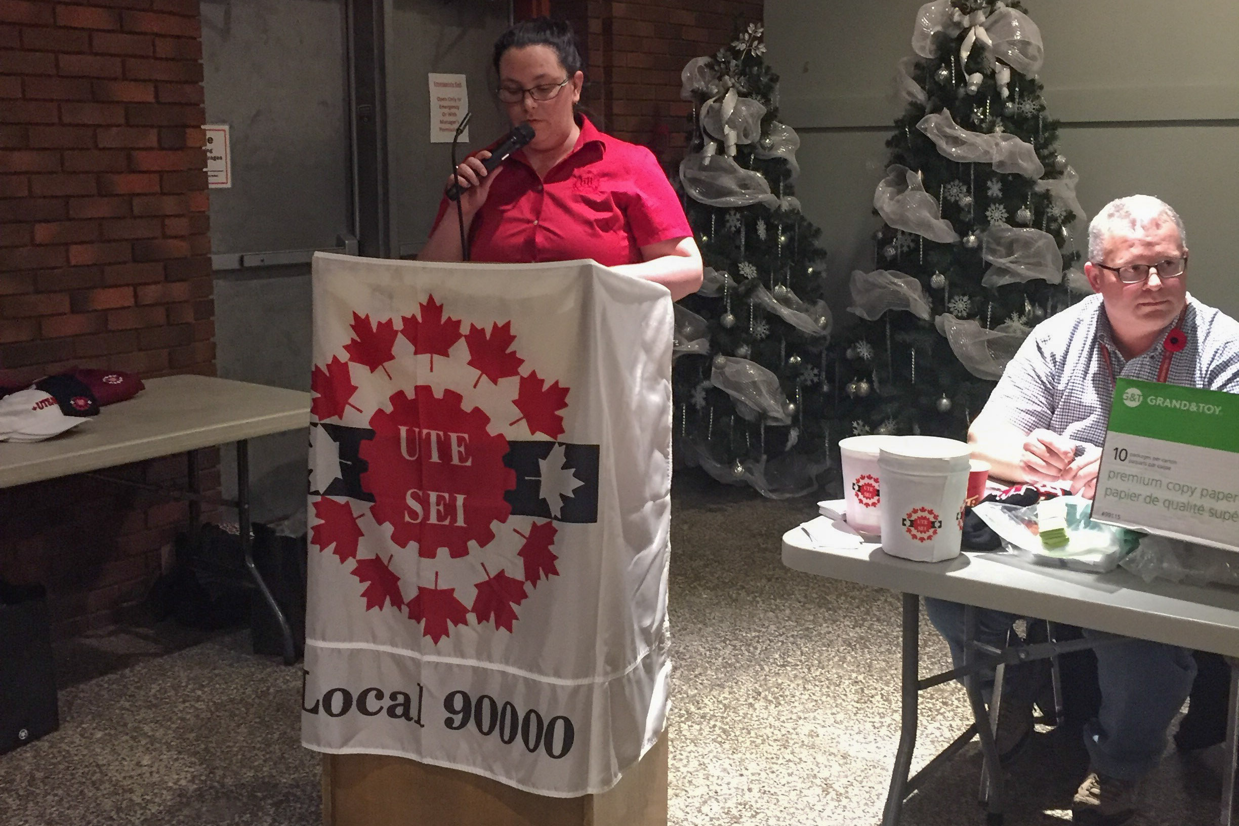 Ashley Green, présidente de la section locale 90000