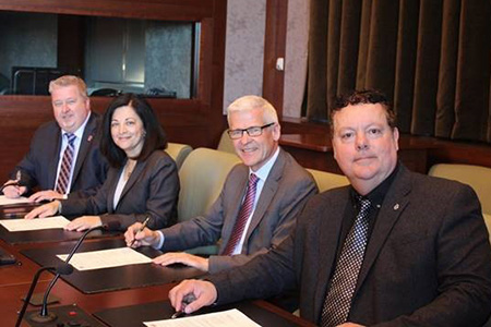 Marc Brière, Nancy Chahwan, Bob Hamilton, Doug Mason