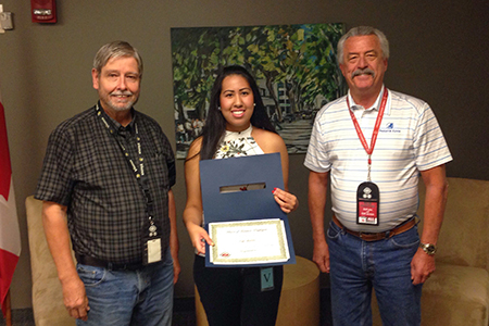 Gary Esslinger, Kayla Larivière, Wayne Barbeau