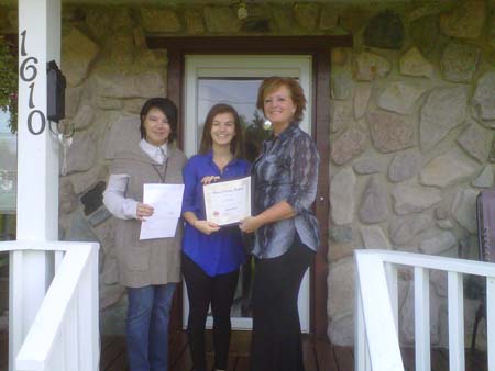 Denise, Karine Roy and Colette Fortin
