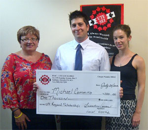 Michael with his mother, Patti Commito (member) and Michael's fiance, Chantal