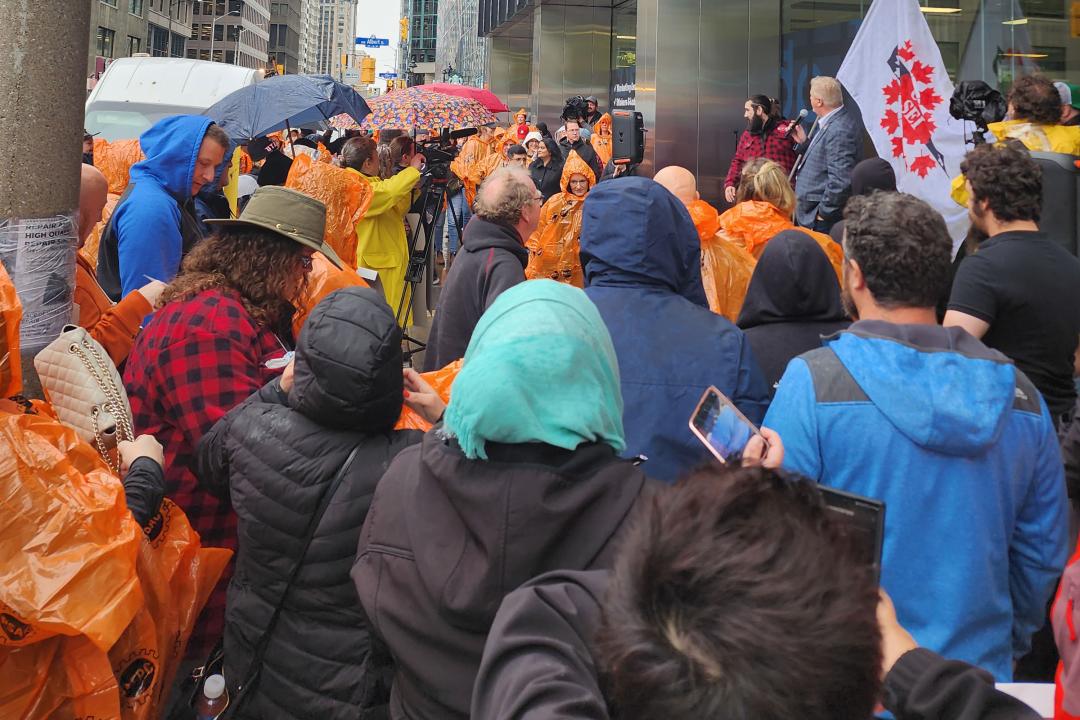 Manifestation Canada Life à Ottawa
