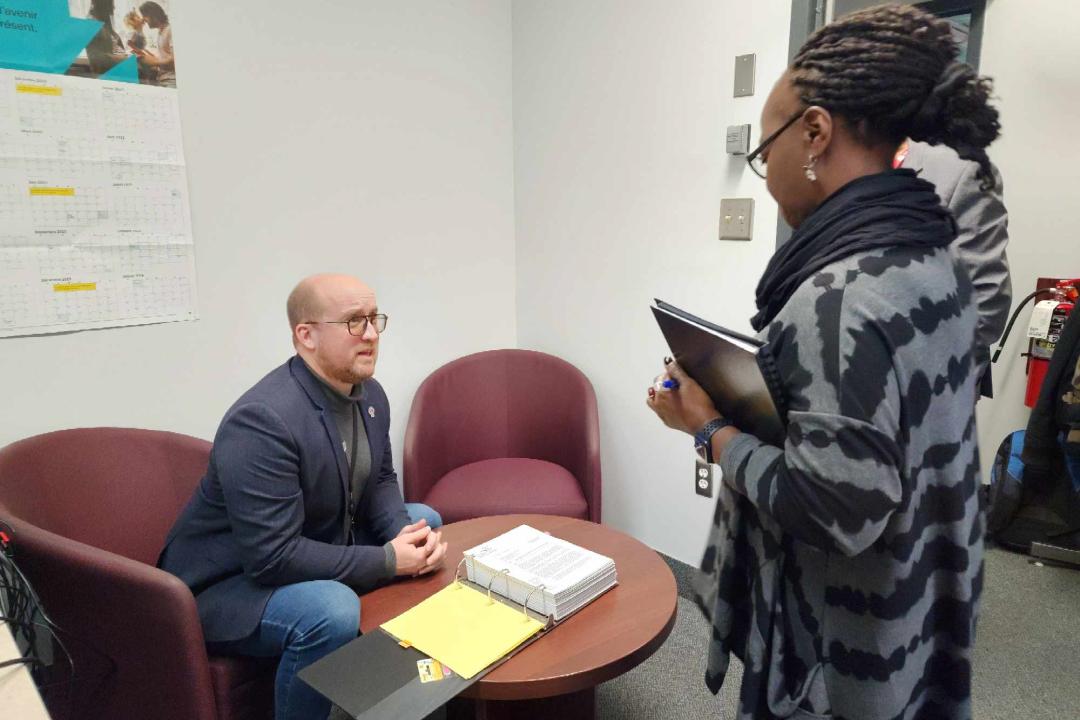 Julien Nobert avec Brigitte Diogo