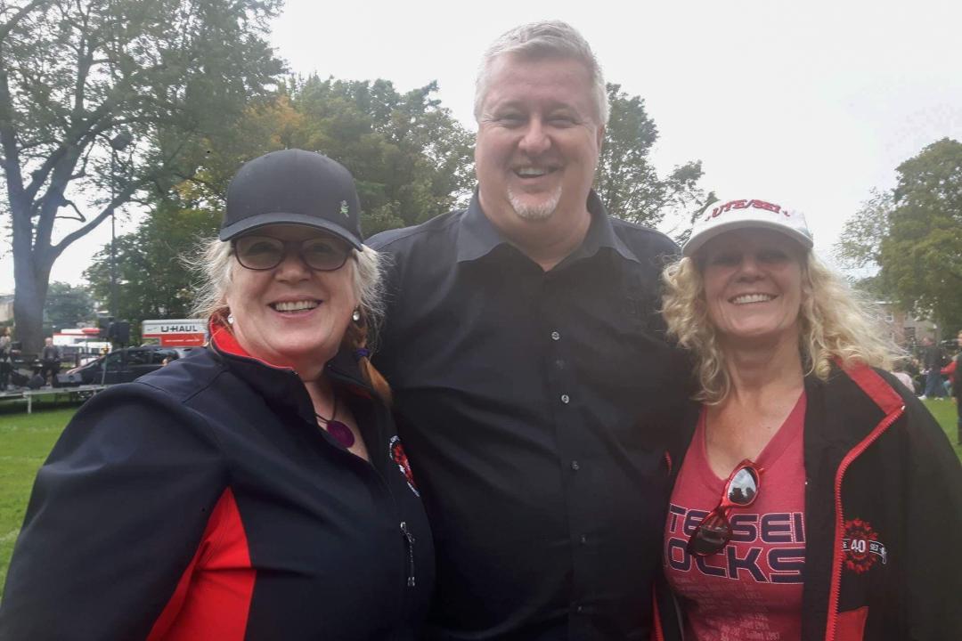 Christina Lamothe - déléguée, Marc Brière - président national, Linda Koenders - VPR RCN