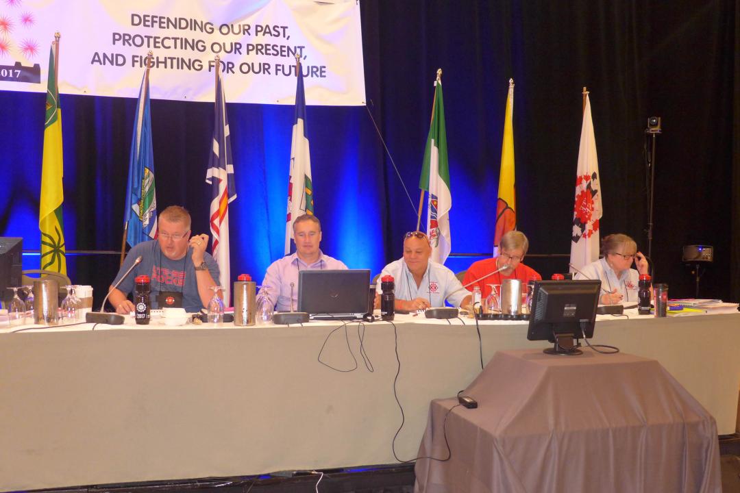 Comité des résolutions des finances - Marc Brière, Liam Merrigan, Doug Gaetz, Gary Esslinger  