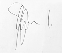 Brian Oldford's signature